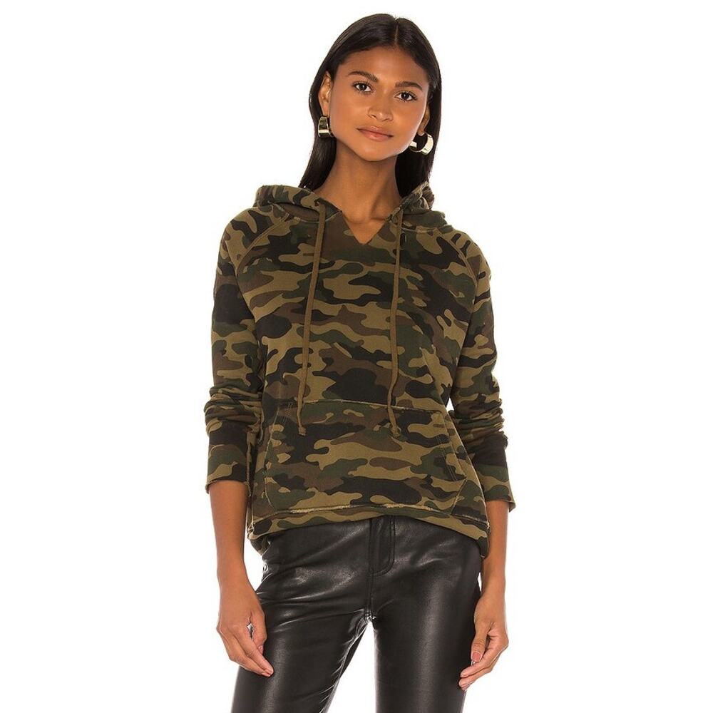 Nili Lotan Janie Camo Sweatshirt Hoodie Sweater Size XS